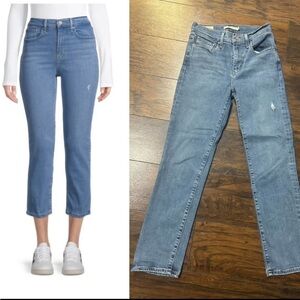 Levi’s Jeans 724 High Rise Straight Leg Crop Medium Wash Women’sh Size 25